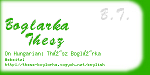 boglarka thesz business card